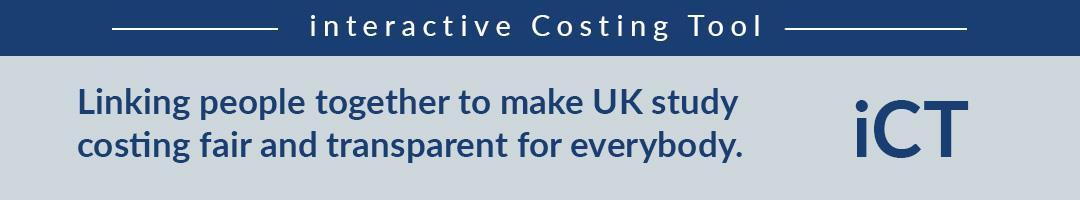 ICT - Linking people together to make UK study costing fair and transparent for everybody