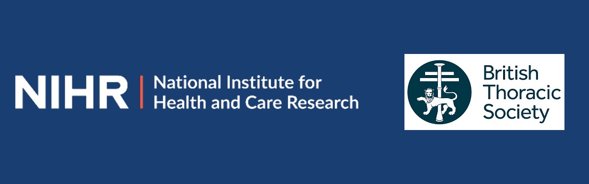 Image shows the NIHR logo and British Thoracic Society logo