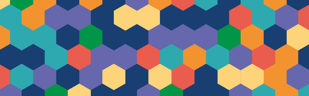 multicoloured-hexagons